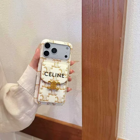 セリーヌ iphone18pro携帯ケース 背面 収納