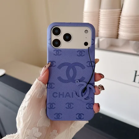 シャネル iphone18pro携帯ケース ロゴ型押し レザー