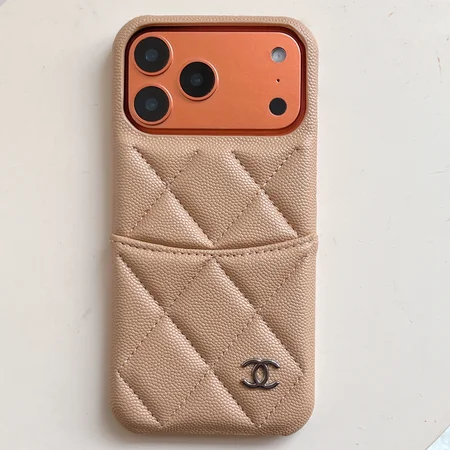 chanel iphone18proケース キルティング レザー