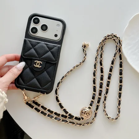 chanel iphone18proケース ショルダー チェーン付き