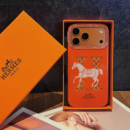 高级感 iphone18pro 携帯ケース エルメス iphone18/18promaxケース IMD素材 全面保護 オレンジ 女子可愛い 送料無料