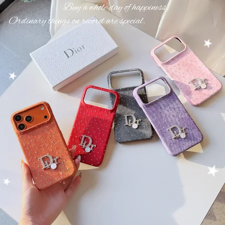 ダイヤ柄 Dior iphone18pro/18promax携帯ケース フルカバー きらぎらし可愛い 布製 薄型 スリムフィット 耐衝撃 女子 人気