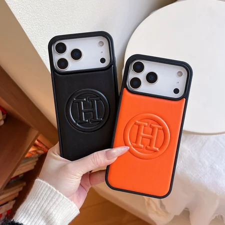 エルメス スマホケース iPhone 18Pro 18ProMax 携帯ケース エンボスレザー 円形 Hロゴ おしゃれ