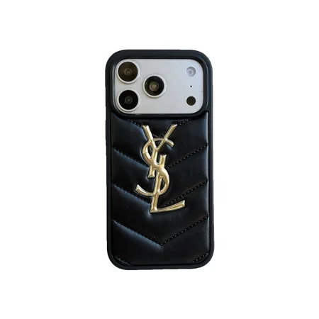YSL iphone18promaxケース ホットプレスカサンドラロゴ