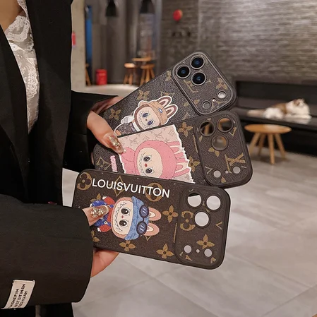 アニメ風 スマホカバー ルイヴィトン iphone18pro/18promaxケース 可愛い LABUBU キャラクター おしゃれ 男女兼用 