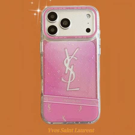 YSL iphone18promaxケース アクリル素材