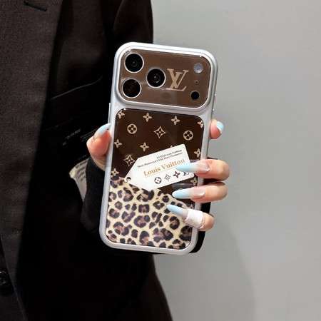 ヒョウ柄 スマホケース ルイヴィトン iphone18pro/18promaxケース シリコン 豹柄&モノグラム おしゃれ