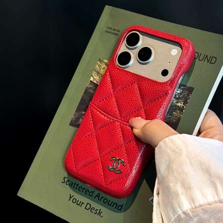 chanel iphone18promaxケース 背面 カード収納
