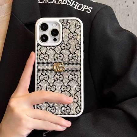 GUCCI iPhone18 携帯ケース ラインストーン