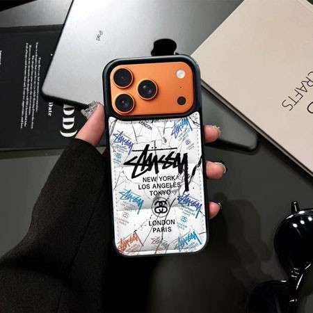 ステューシー iphone18proケース ダウンジャケット風