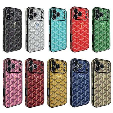 ゴヤールディンキャンバス iphone18pro/18promaxケース カメラ保護 バンパー 全面保護 メンズ かっこいい
