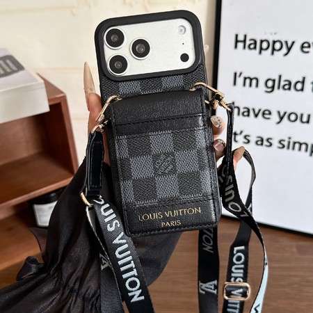ルイヴィトン iphone18promaxケース ストラップ付き