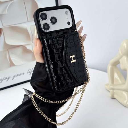 エルメス iphone18promax携帯ケース ショルダーチェーン