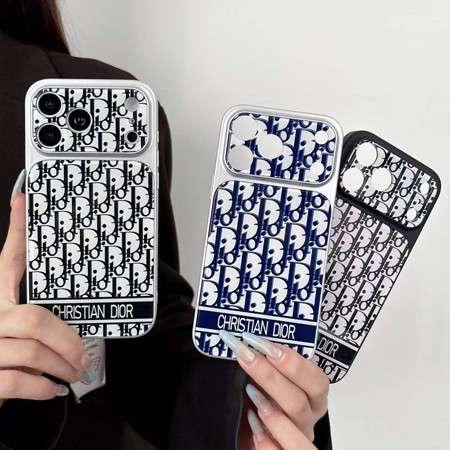 アクリル スマホケース DIOR iphone18pro/18promaxケース オブリーク柄 おしゃれ  レンズ保護 一体型 カメラケース