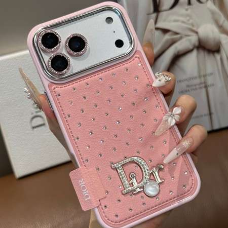 Dior iphone18proケース ダイヤ柄 フルカバー