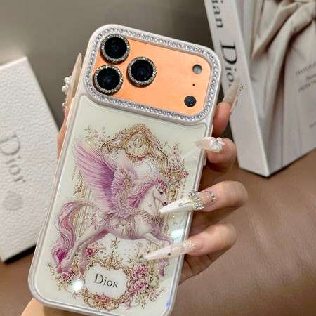 ディオール ラインストーン付き iphone18 ケース