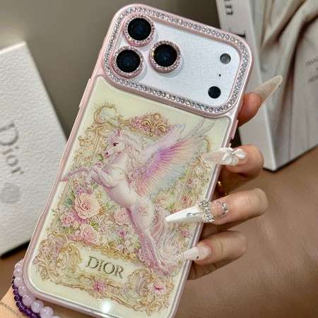 ディオールiphone18proケース キラキラ