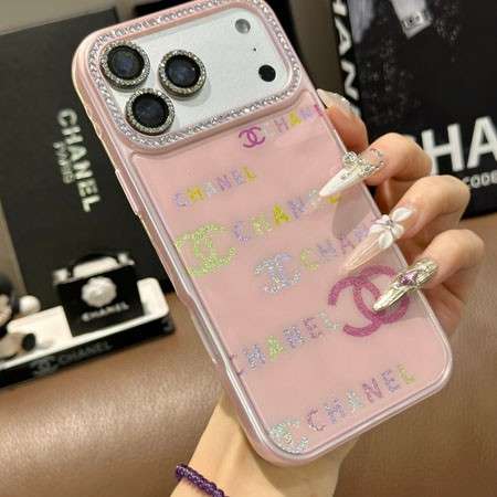 CHANEL iphone18proケース 背面 ガラス