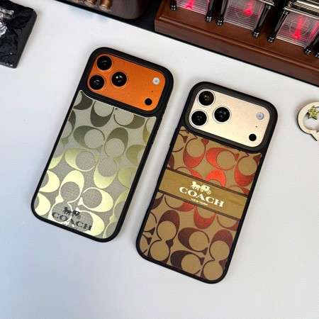 Coach iPhone18pro/18promaxケース シグネチャー Cロゴ つや消し 肌感 指紋防止 TPUバンパー 耐衝撃 軽量 カバー
