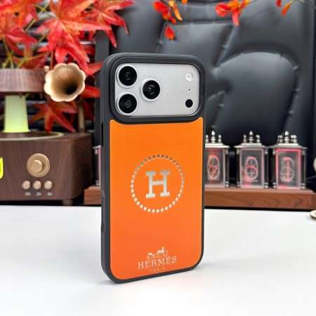 HERMES iphone18proケース オレンジ