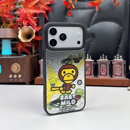 エイプ iphone18proケース 迷彩柄
