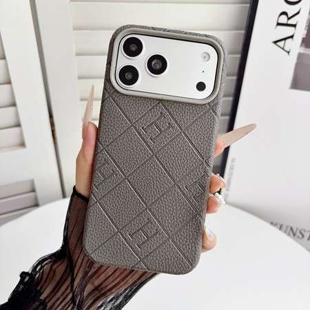 エルメス iPhone18pro ケース エンボスレザー
