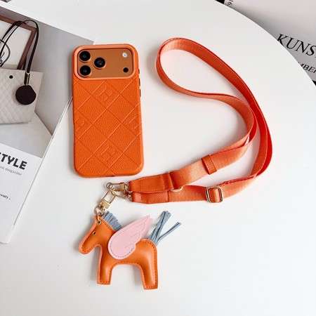 エルメス iphone18proケース エンボスレザー