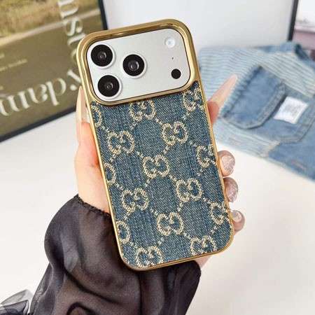 グッチ アイフォン18promax 携帯 ケースメッキ加工