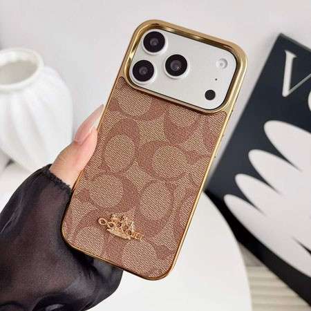 コーチ 電気メッキ iphone18promaxケース