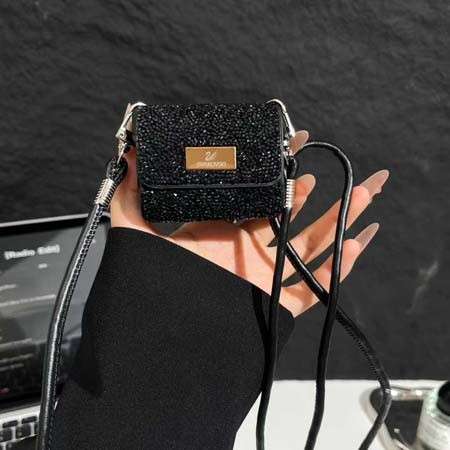 スワロフスキー airpdos5 ケース ショルダー ストラップ付き