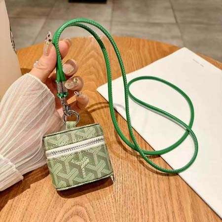 Goyard airpods 5 ケース ストラップ付き