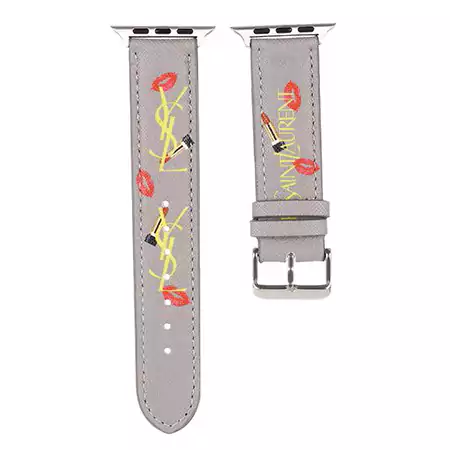 YSL ロゴ付き アップルウォッチバンド