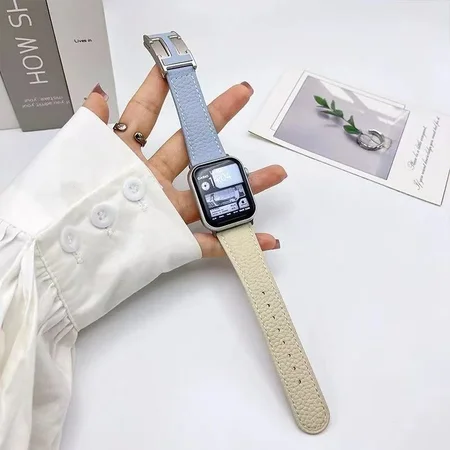 エルメス アップルウォッチ 交換バンド レザー バイカラー