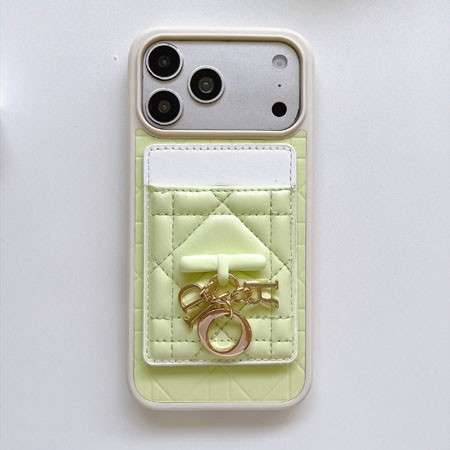 Lady DIOR iphone18proケース 背面 収納