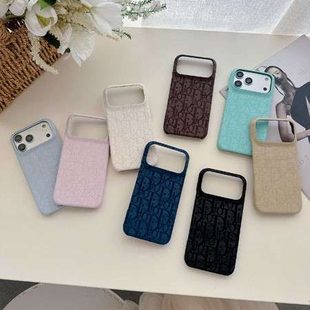 低価格通販★ディオール アイフォーン 18プロ 18プロマックス携帯ケース PUレザー ロゴ型押し スリムフィット おしゃれ 