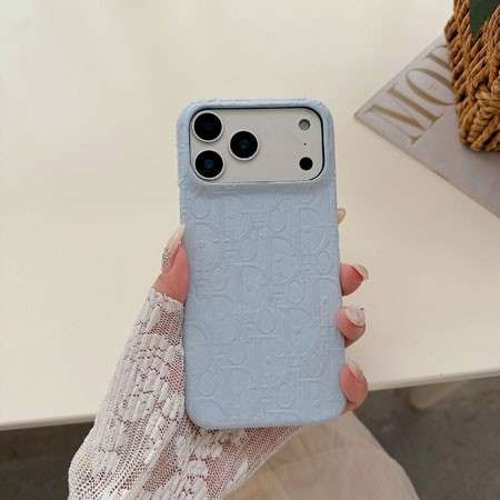 ディオール iphone18proケース PUレザー ロゴ型押し