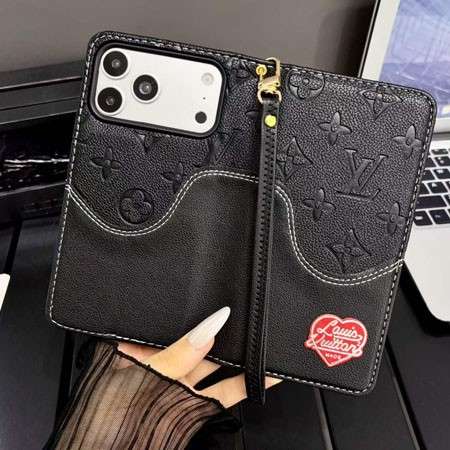 gucci iphone18promaxケース 手帳 落下防止 ストラップ 