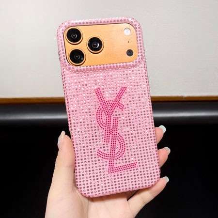 サンローラン iphone18promaxスマホケース ダイヤ 全面保護 