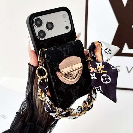 Louis Vuitton iphone18pro携帯ケース 紛失防止 腕掛け チェーン 付き