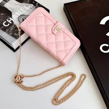 手帳型 スマホケース Chanel