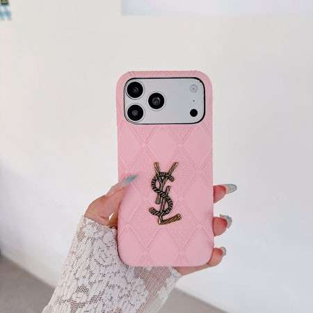 イヴサンローラン iphone18proケース レトロ カサンドラロゴ