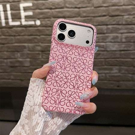 LOEWE iphone18proケース カラフル PUレザー