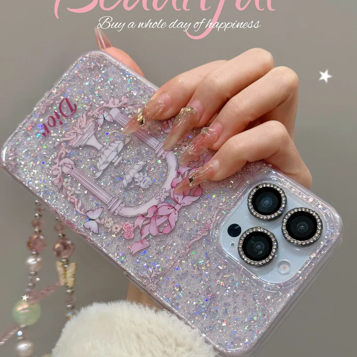 ディオール グリッター iphone18promax ケース