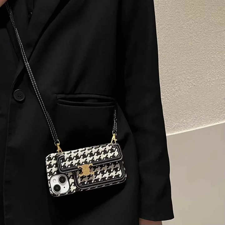CELINE iphone18promaxケース ショルダー ストラップ付き