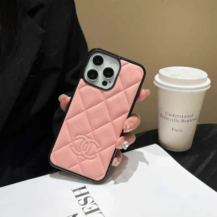 シャネル iphone18promaxケース マトラッセ レザー