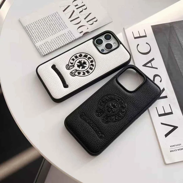 クロームハーツ レザー iphone18proケース