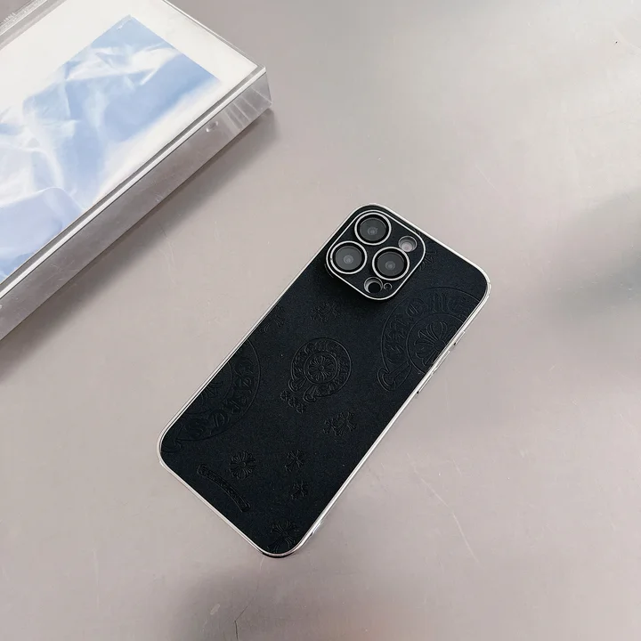 chrome hearts iphone18promaxケース 電気メッキ 縁取り
