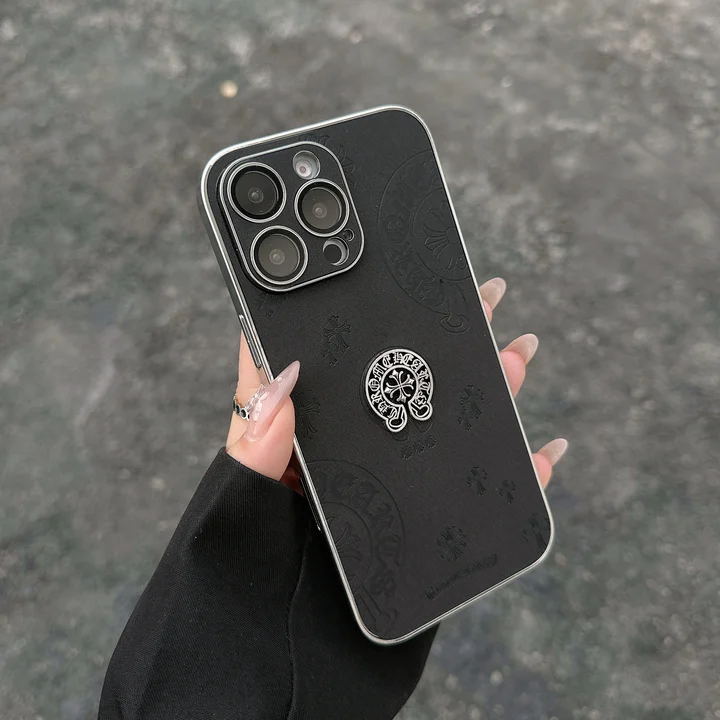 クロームハーツ iphone18promax ケース 電気メッキ
