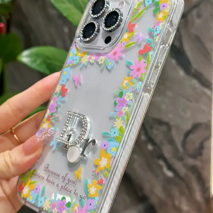 ディオールiphone18promaxケース アクリル