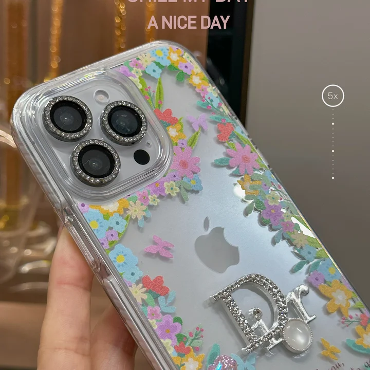 dior iphone18pro携帯ケース 花柄 可愛い